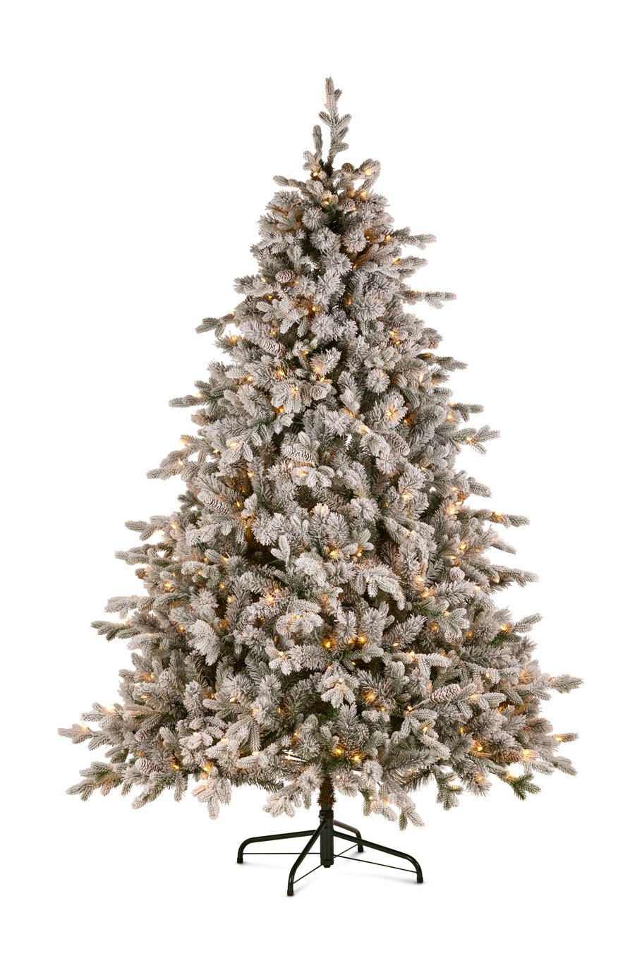 12ft Snowy Dorchester Christmas Tree with Twinkle Lights - Pure Apotheca