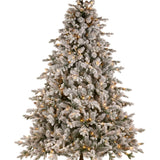 12ft Snowy Dorchester Christmas Tree with Twinkle Lights - Pure Apotheca