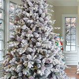 12ft Snowy Dorchester Christmas Tree with Twinkle Lights - Pure Apotheca