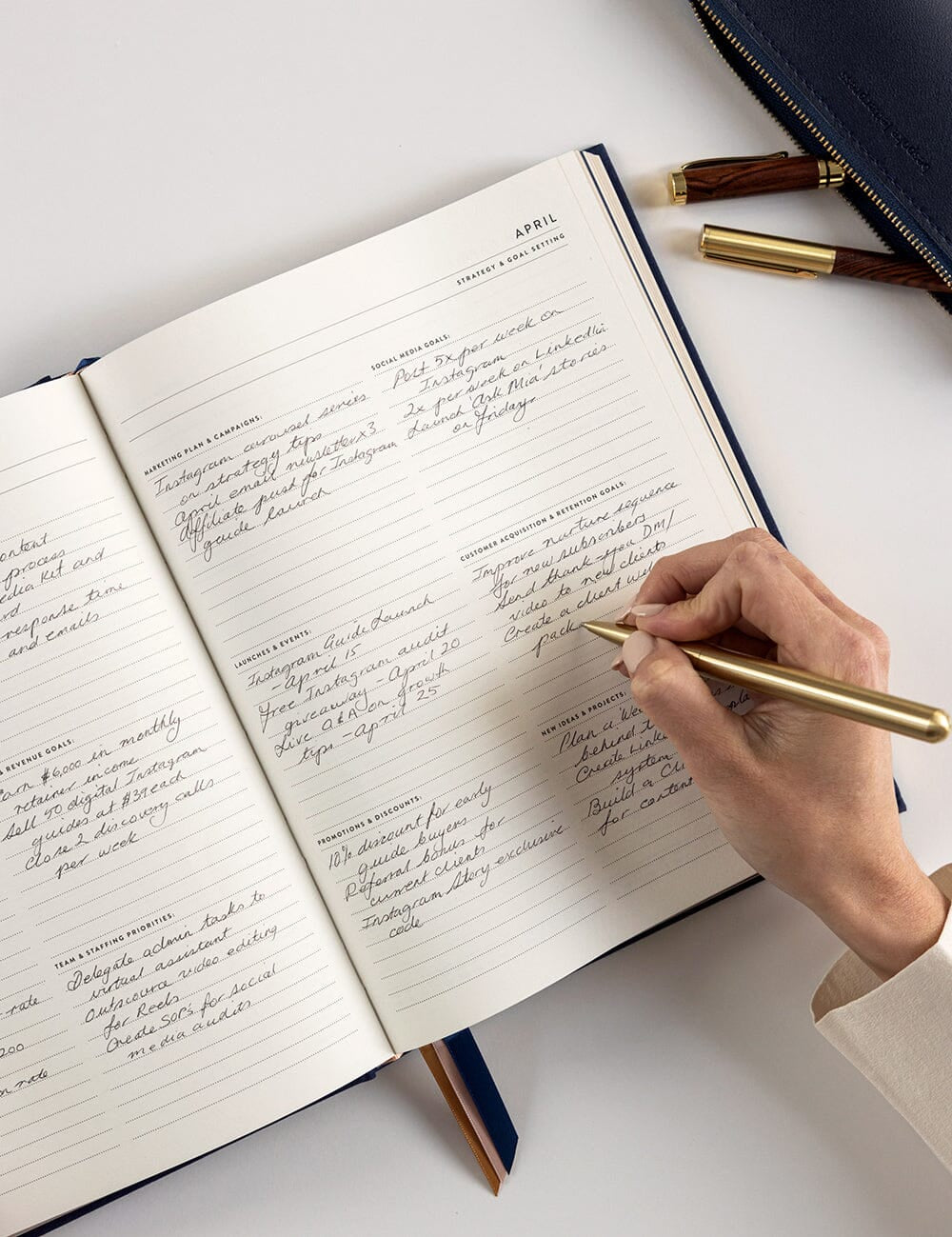 2026 Business Planner - Midnight - Pure Apotheca