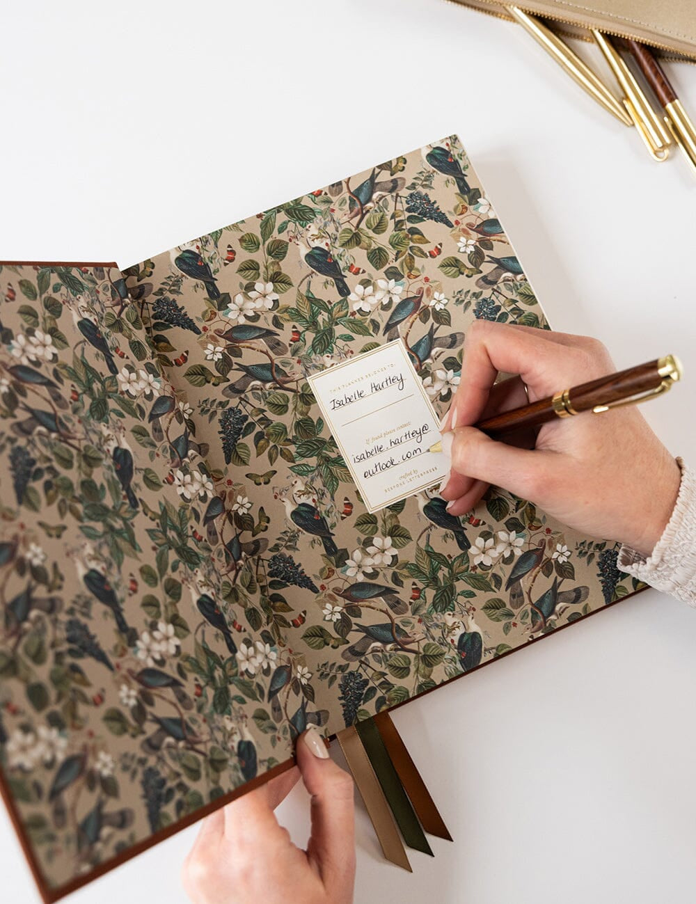 2026 Day to a Page Large Linen Bound Planner - Bronze - Pure Apotheca
