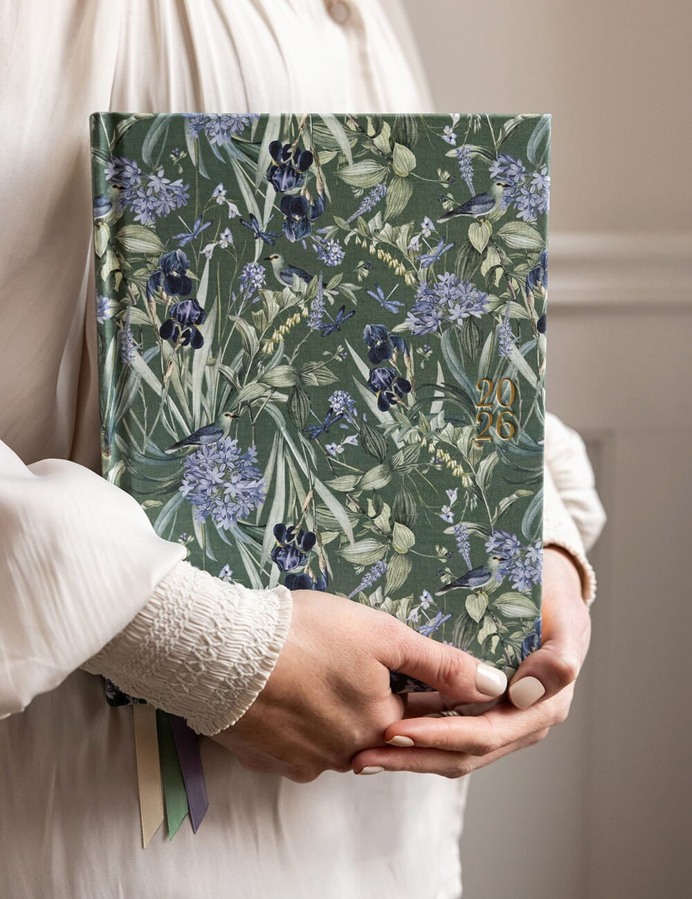 2026 Day to a Page Large Linen Bound Planner - Indigo Haven - Pure Apotheca