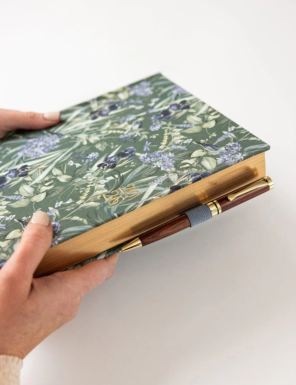 2026 Day to a Page Large Linen Bound Planner - Indigo Haven - Pure Apotheca