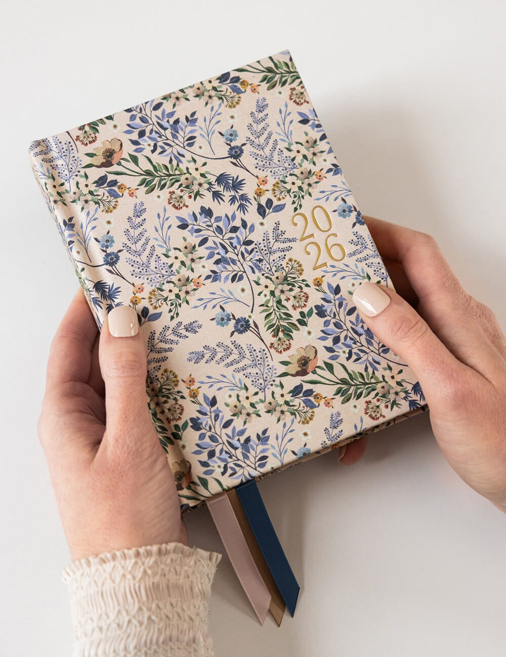 2026 Day to a Page Linen Bound Planner - Bluebuds - Pure Apotheca