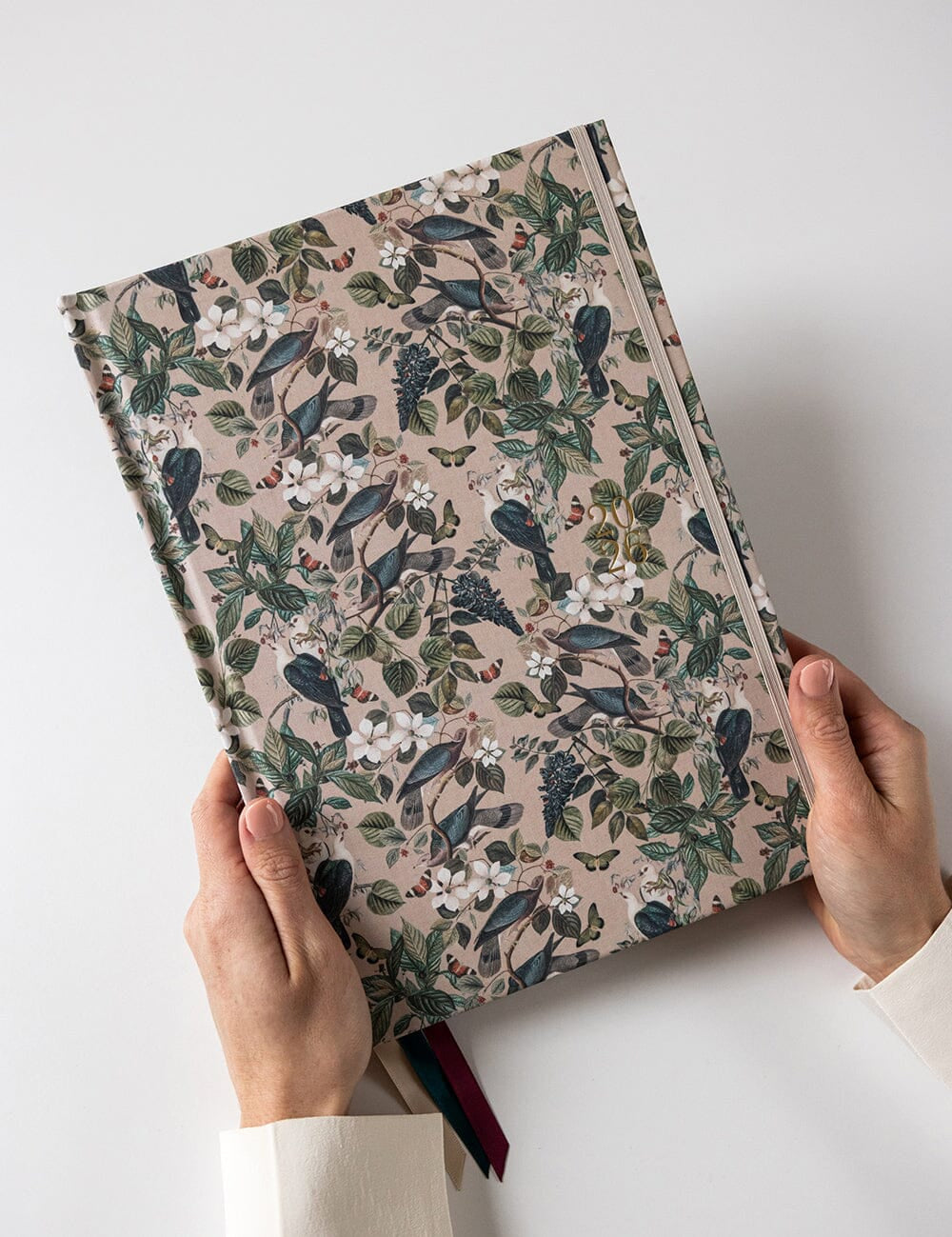 2026 Desktop A4 Linen Bound Planner - Botanical Grove - Pure Apotheca