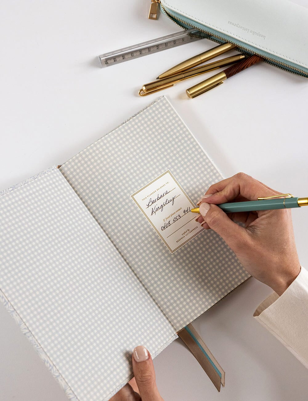 2026 Petite Linen Bound Planner - Dune - Pure Apotheca