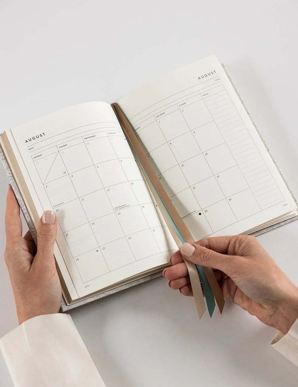 2026 Petite Linen Bound Planner - Dune - Pure Apotheca