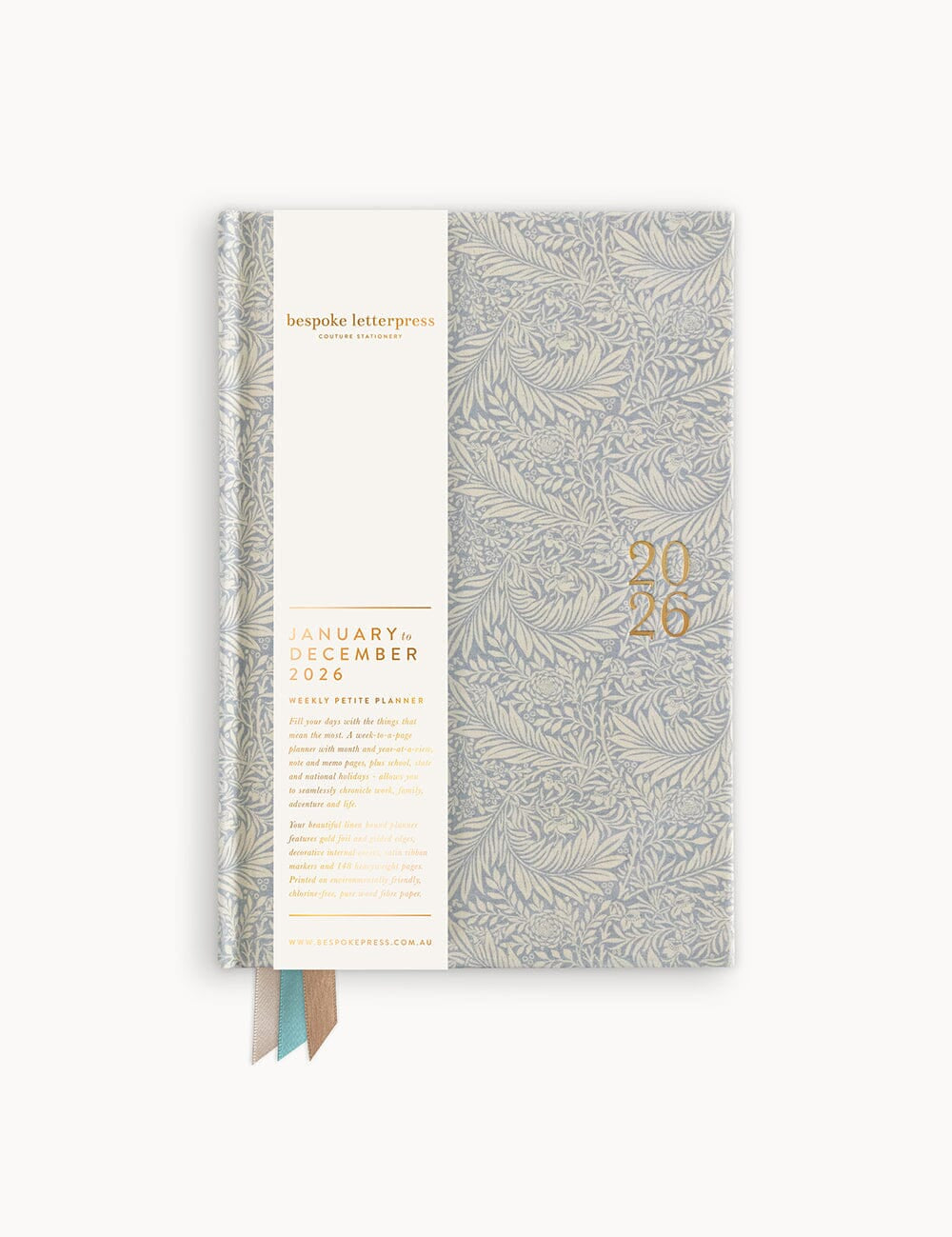 2026 Petite Linen Bound Planner - Dune - Pure Apotheca