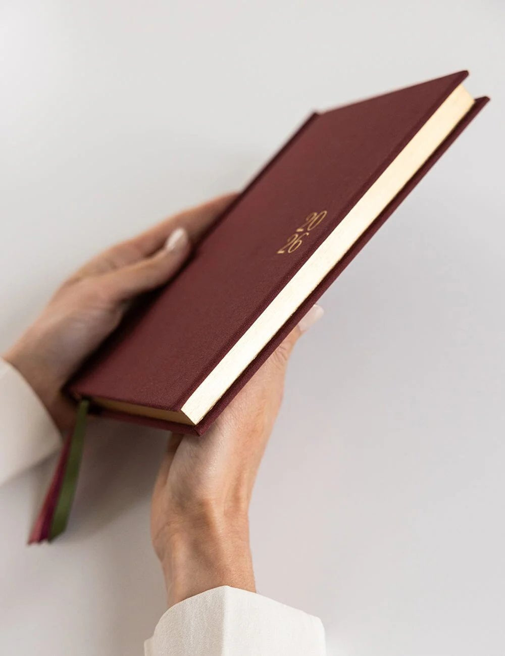 2026 Petite Linen Bound Planner - Mulberry - Pure Apotheca