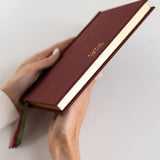 2026 Petite Linen Bound Planner - Mulberry - Pure Apotheca