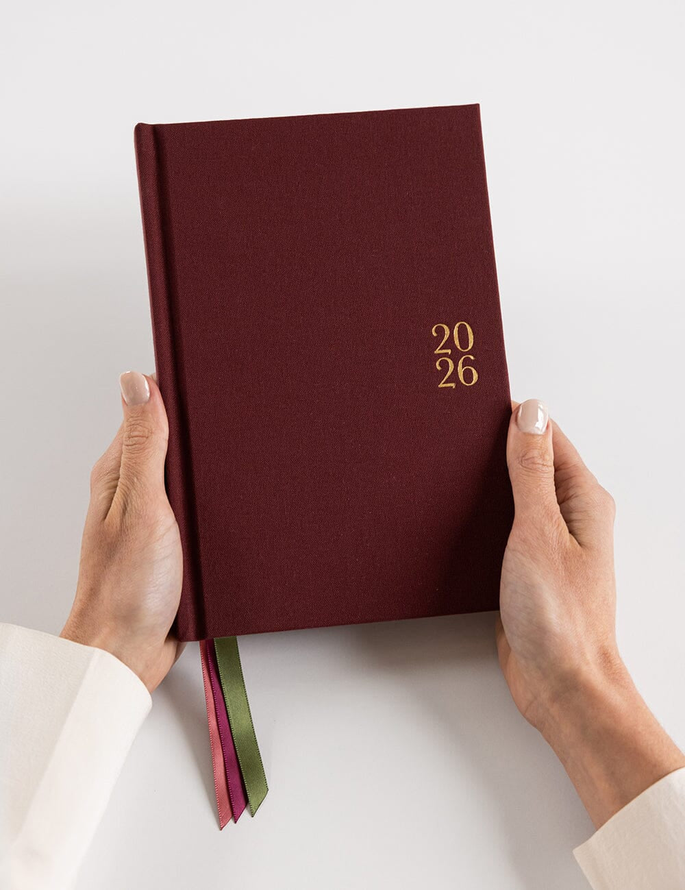 2026 Petite Linen Bound Planner - Mulberry - Pure Apotheca