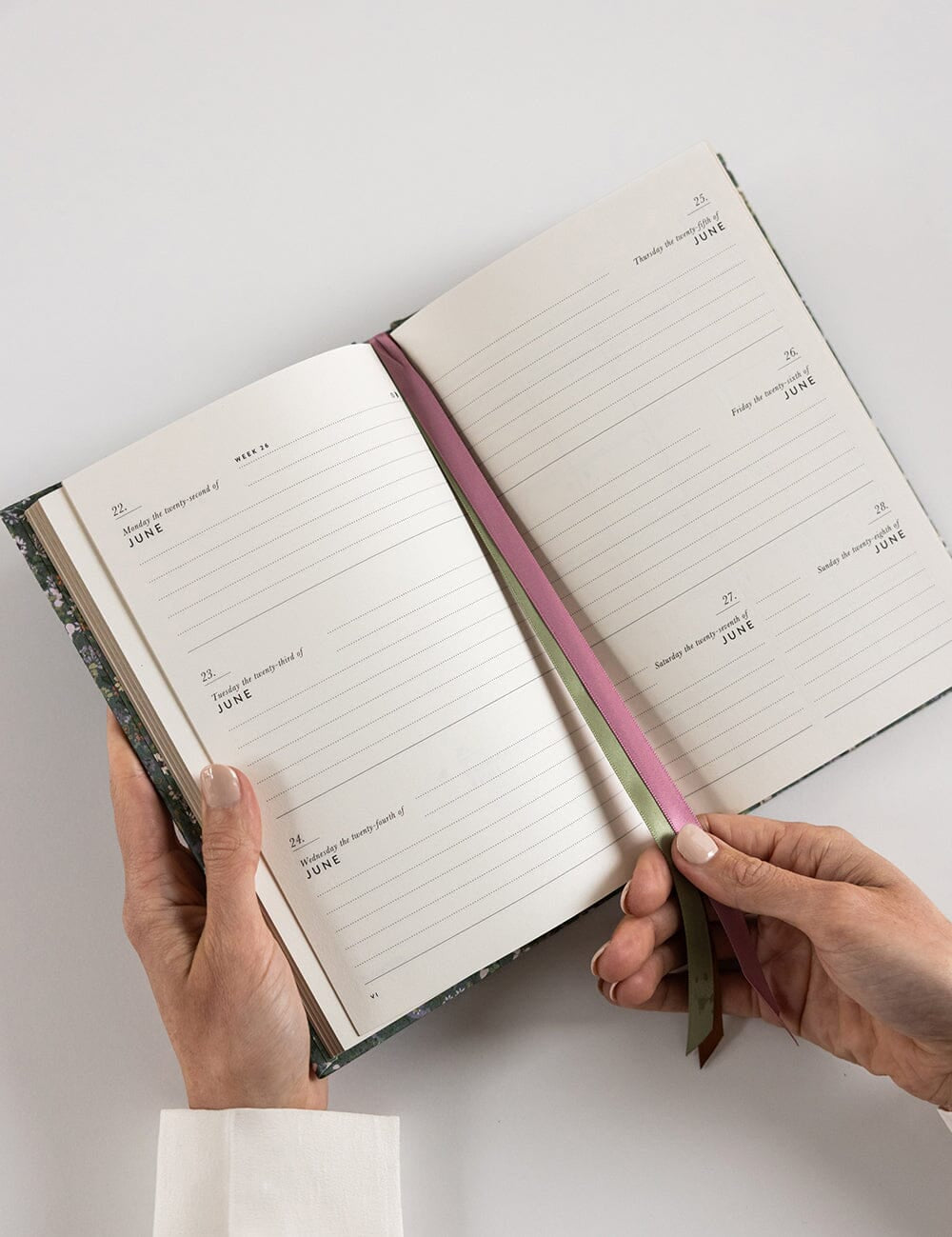 2026 Petite Linen Bound Planner - Summer Perennials - Pure Apotheca