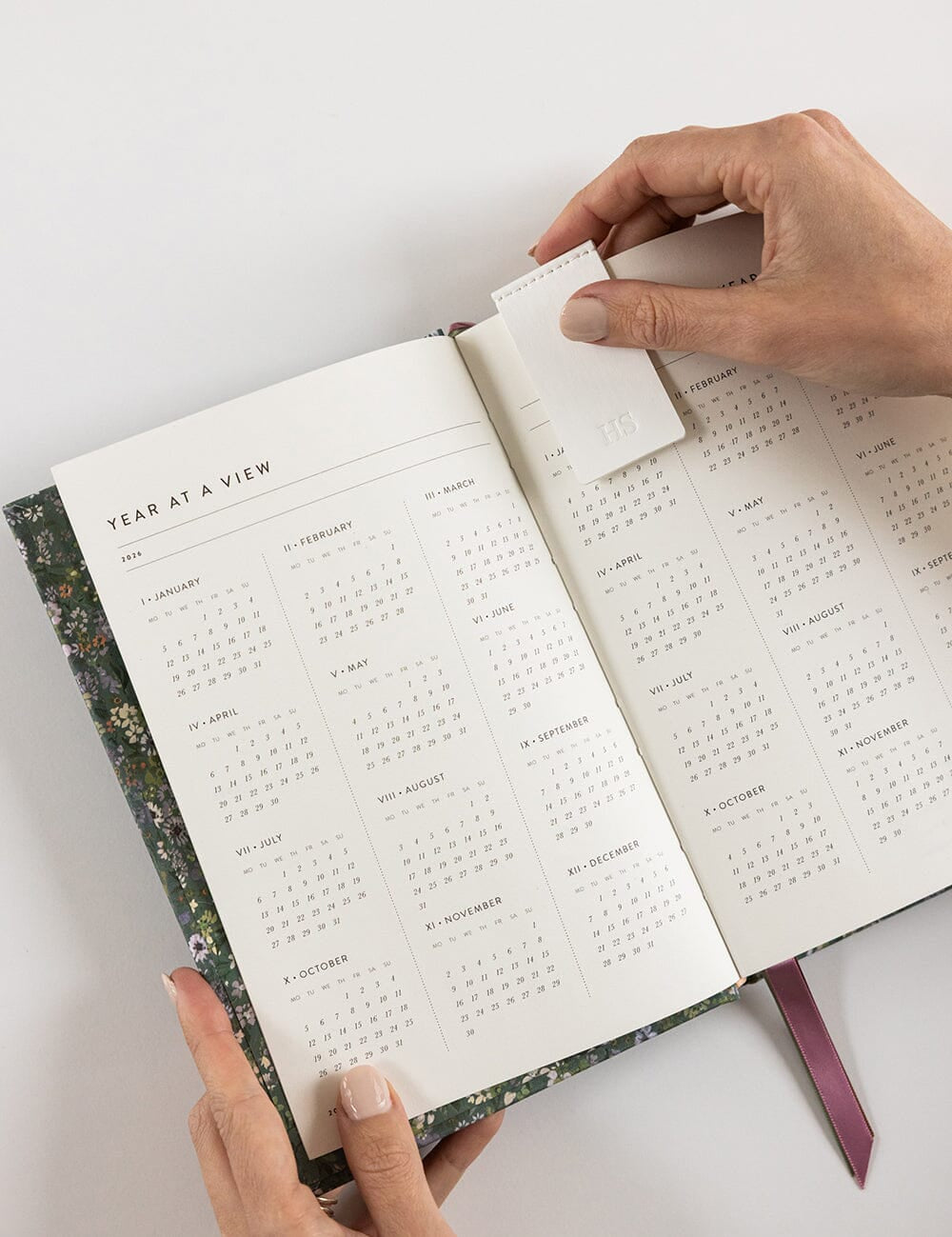 2026 Petite Linen Bound Planner - Summer Perennials - Pure Apotheca
