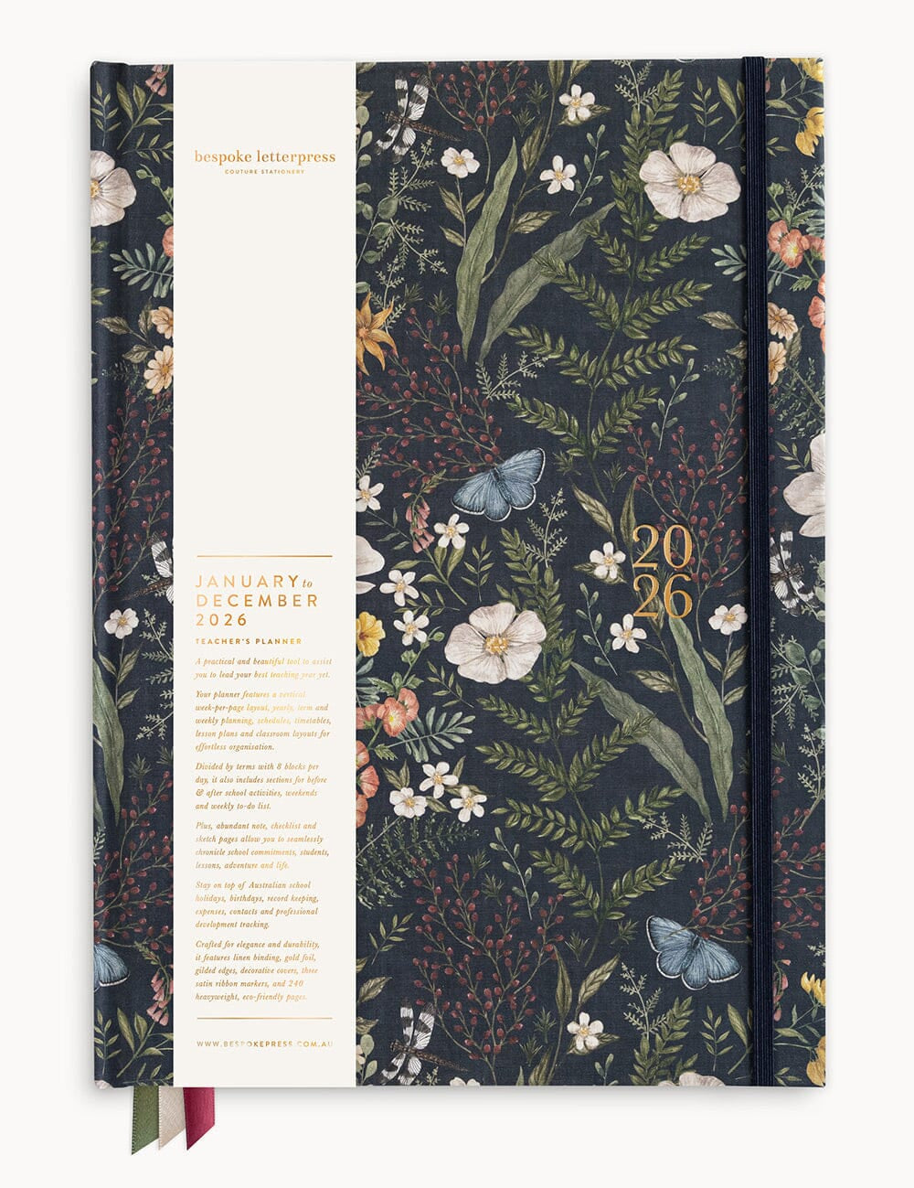 2026 Teachers A4 Planner - Dusk in Bloom - Pure Apotheca
