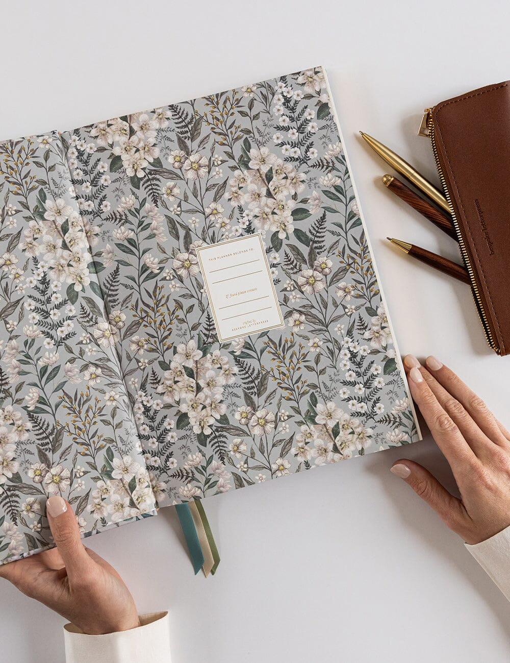 2026 Teachers A4 Planner - Ivory Garden - Pure Apotheca