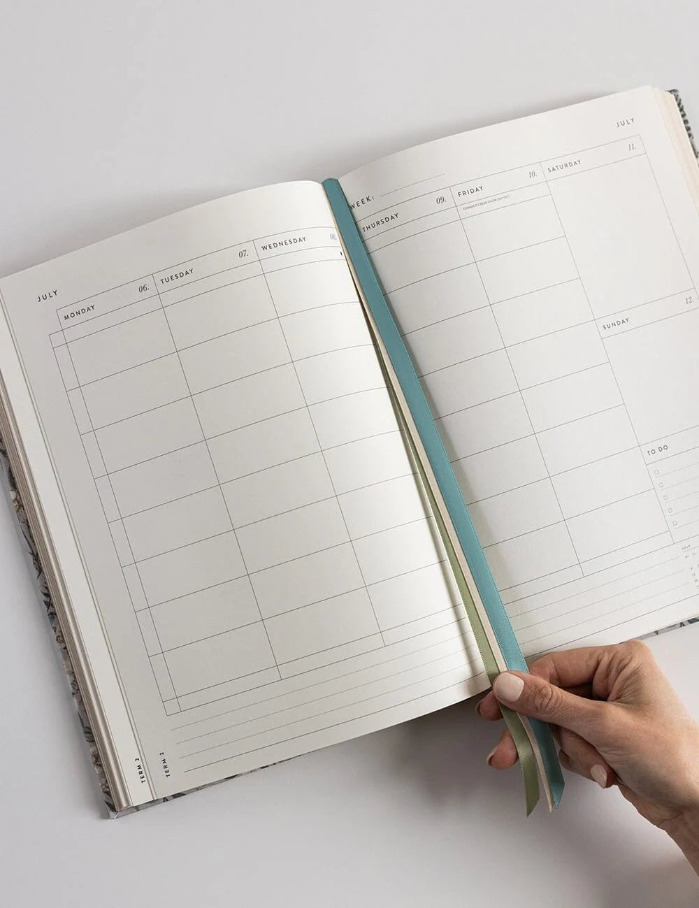 2026 Teachers A4 Planner - Ivory Garden - Pure Apotheca