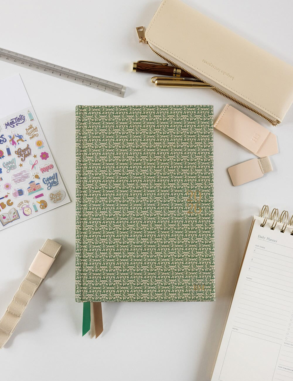 2026 Teachers Desktop Planner - Finch Bramble - Pure Apotheca
