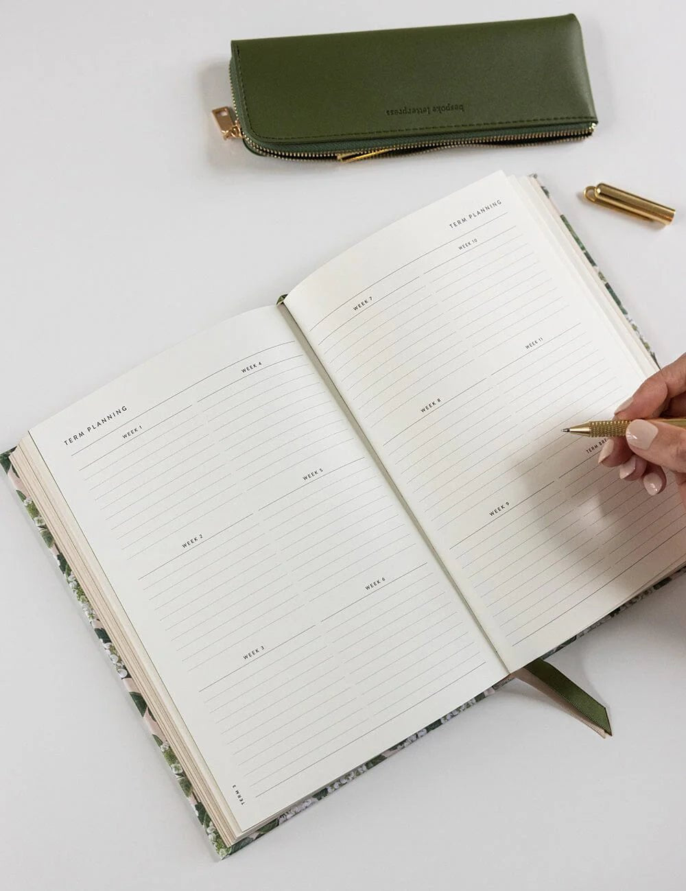 2026 Teachers Desktop Planner - Hydrangea - Pure Apotheca