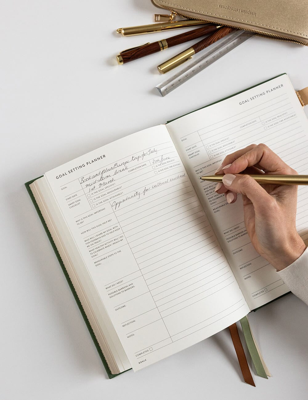 2026 Weekly Academic Student Linen Bound Planner - Finch - Pure Apotheca