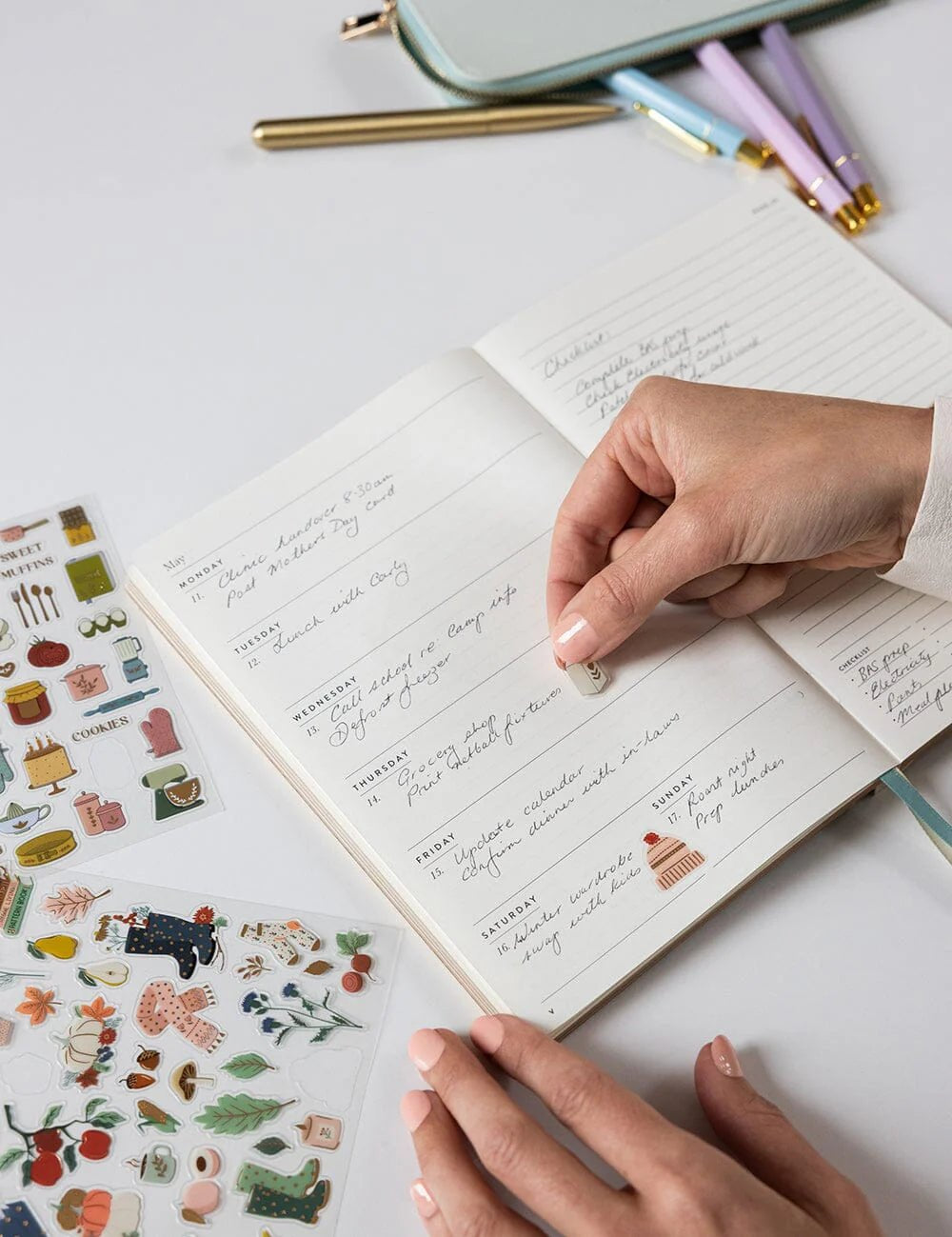 2026 Weekly Planner Notebook - Ivory Garden - Pure Apotheca