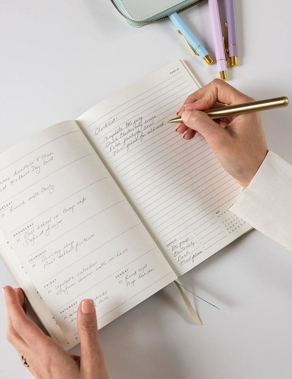 2026 Weekly Planner Notebook - Ivory Garden - Pure Apotheca