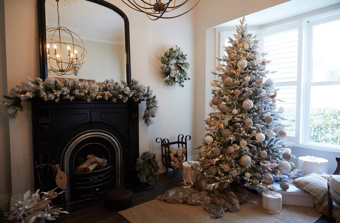 7.5 FT NORWEGIAN PINE SNOW TREE - 800 LED - Pure Apotheca