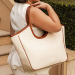 Alexandra Tote Bag Canvas Tan - Pure Apotheca