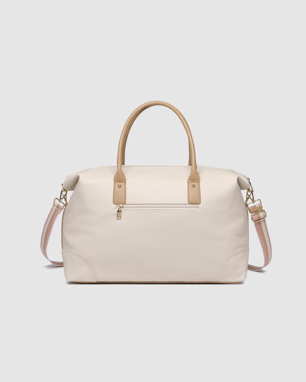 Alexis Stripe Weekender Travel Bag Vanilla - Pure Apotheca