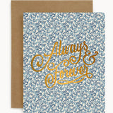 Always and Forever Bluebloom Ivy Card - Pure Apotheca