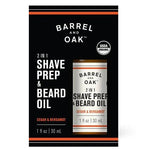 Barrel & Oak 2 in 1 Shave Prep & Beard Oil Cedar & Bergamot 30ml - Pure Apotheca