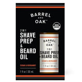 Barrel & Oak 2 in 1 Shave Prep & Beard Oil Cedar & Bergamot 30ml - Pure Apotheca