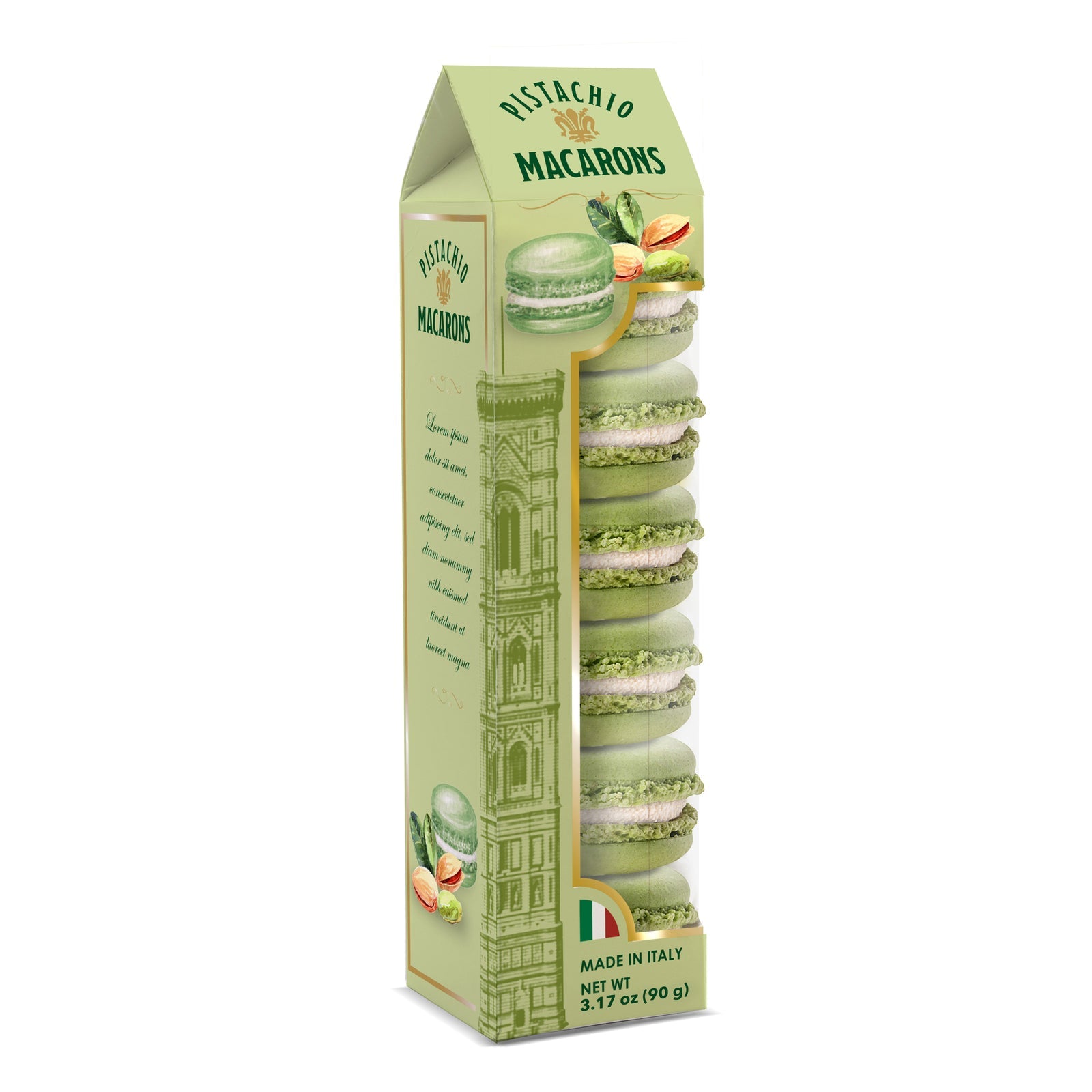 Borgo de Medici Pistachio Macarons 90g - Pure Apotheca