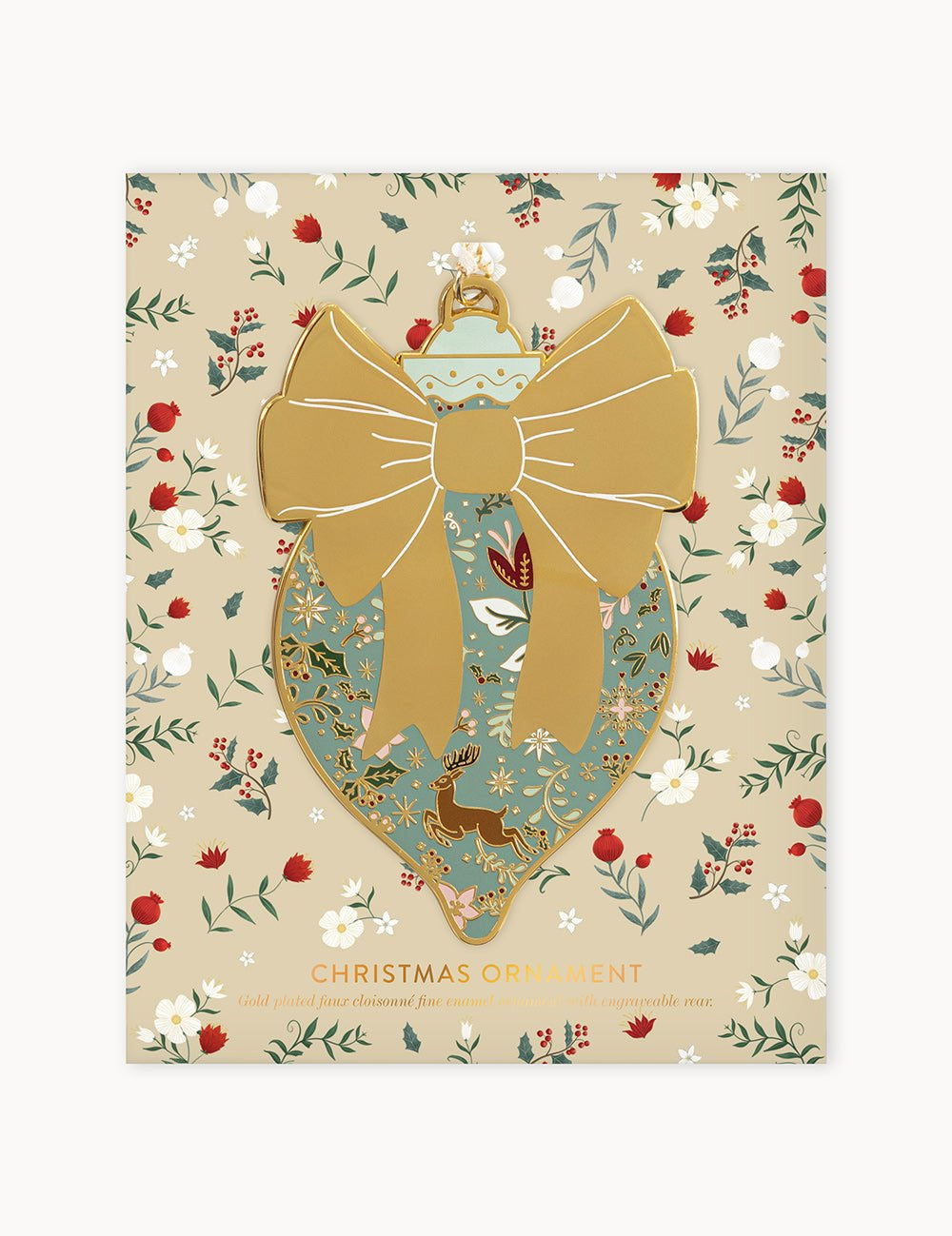 Bow Enamel Ornament - Pure Apotheca