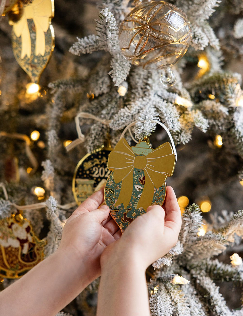 Bow Enamel Ornament - Pure Apotheca