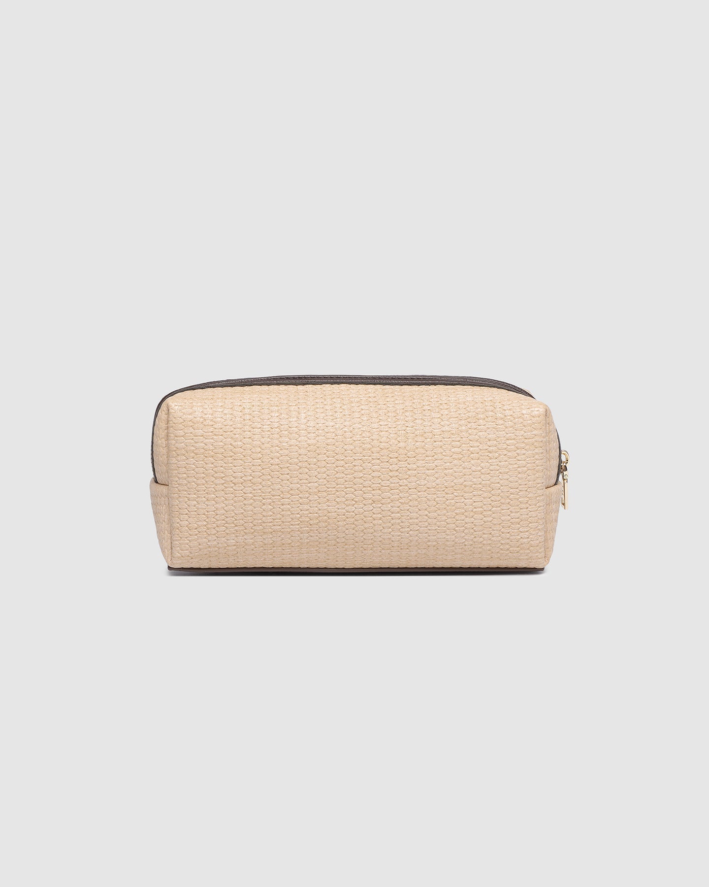 Brianna Makeup Bag with Brushes Natural/Chocolate - Pure Apotheca