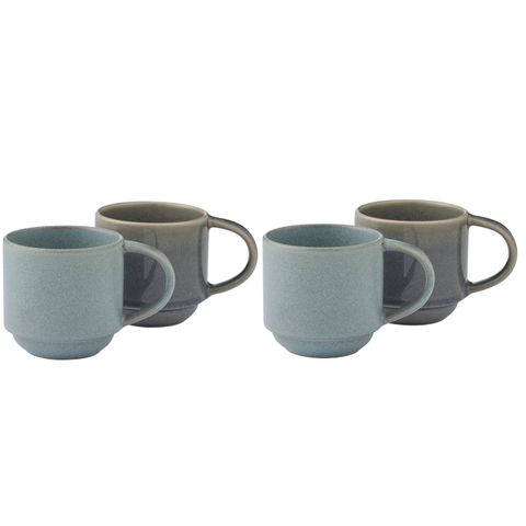 Calice Ceramic Mugs Denim Set/4 - Pure Apotheca