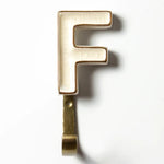Ceramic Alphabet Hook - F - Pure Apotheca