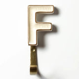 Ceramic Alphabet Hook - F - Pure Apotheca