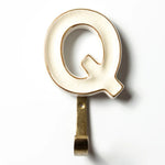 Ceramic Alphabet Hook - Q - Pure Apotheca