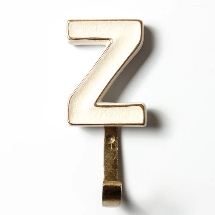 Ceramic Alphabet Hook - Z - Pure Apotheca