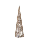 Champagne Embellished Light Up Cone Tree LED 50cm - Pure Apotheca