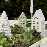 CHRISTMAS HOUSE SAGE SPECKLE TABLE DECORATION SMALL - Pure Apotheca
