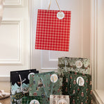Christmas Red Check Large Gift Bag - Pure Apotheca