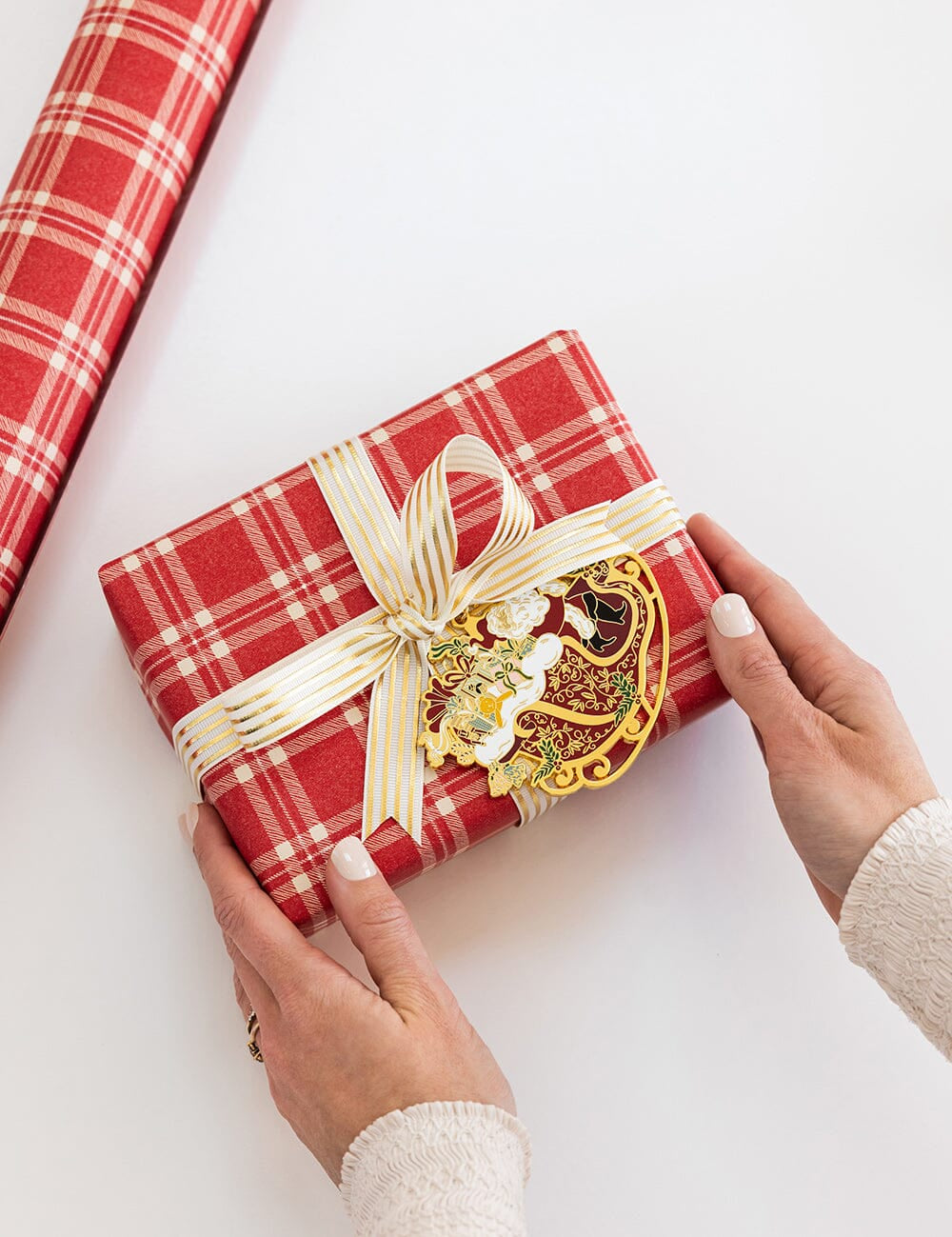 Christmas Red Check Plaid Gift Wrap 3m - Pure Apotheca