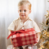 Christmas Red Check Plaid Gift Wrap 3m - Pure Apotheca