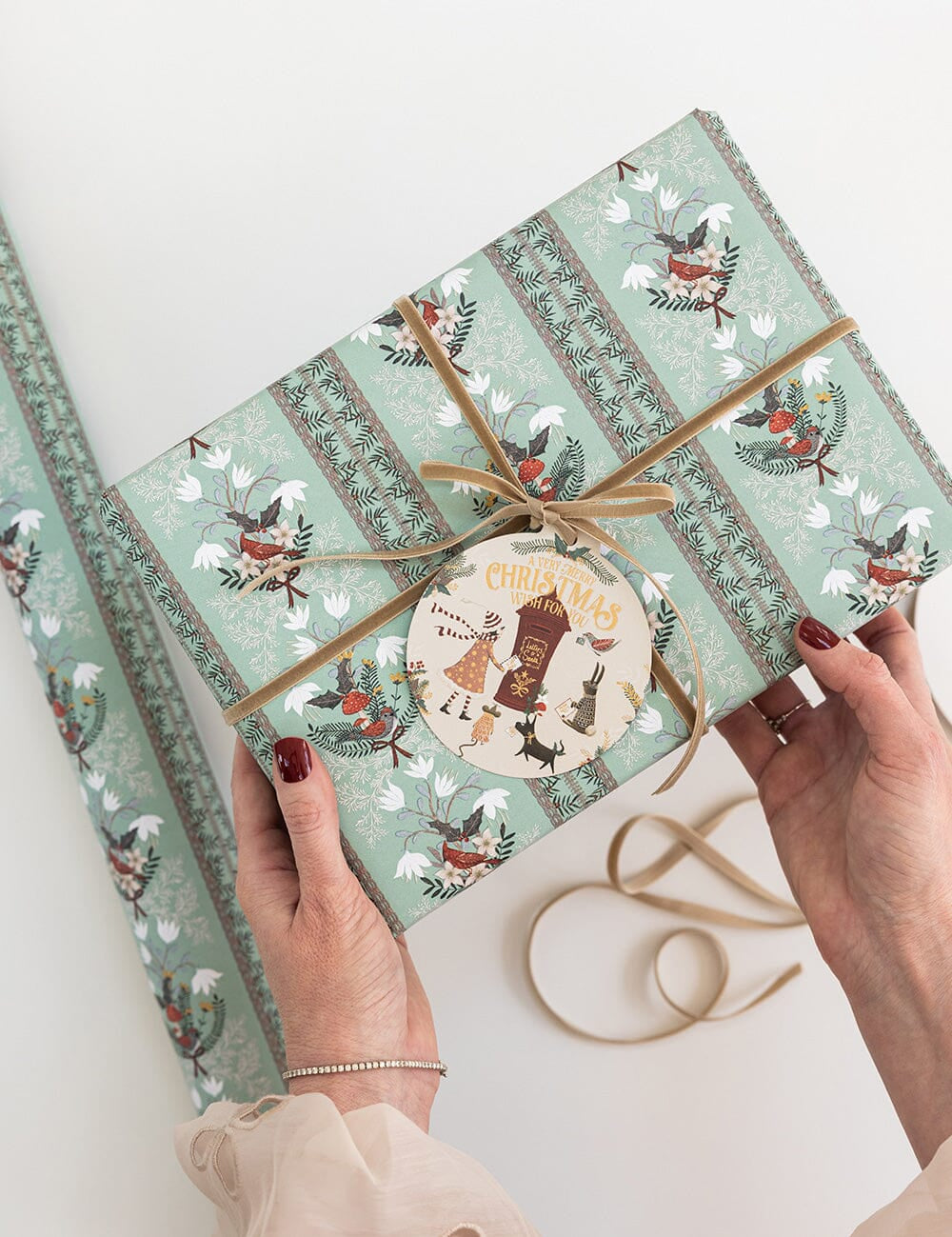Christmas Songbirds Gift Wrap 3m - Pure Apotheca