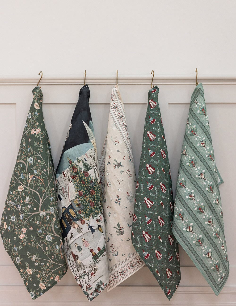 Christmas Songbirds Tea towel - Pure Apotheca