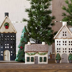 Christmas Tea Light Cottage with Swag - Pure Apotheca