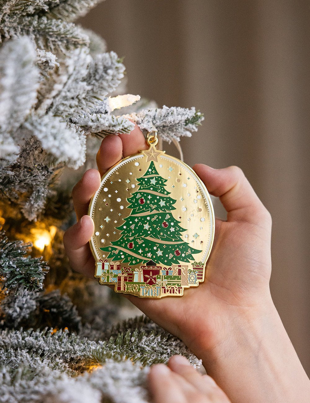 Christmas Tree Enamel Ornament - Pure Apotheca