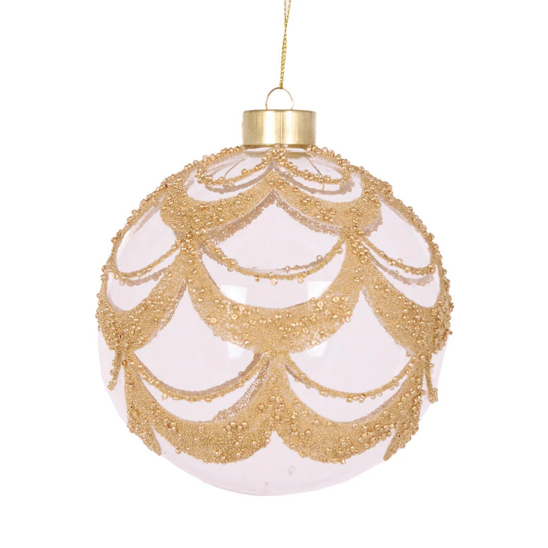 CLEAR DECO SCALLOPED BAUBLE - Pure Apotheca